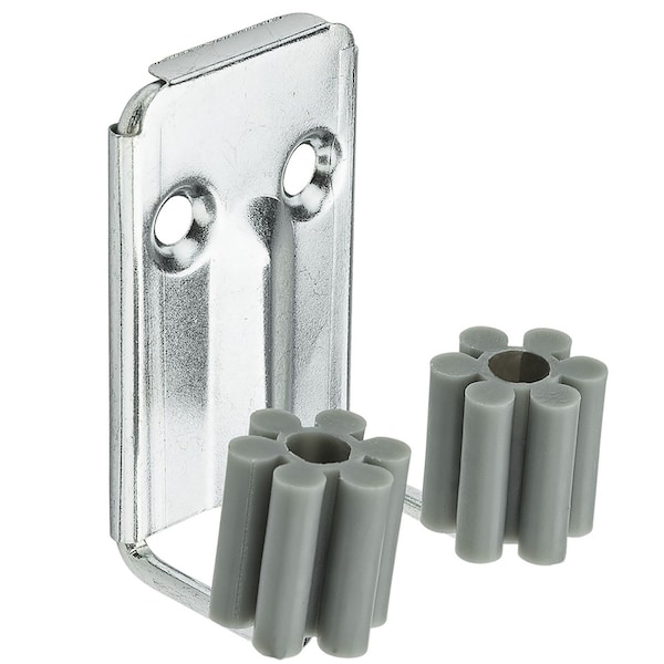 National Hardware National Hardware 1.38 in. L Zinc-Plated Silver Steel Broom Double Hook 5 lb. cap. 2 pk N112-018 - main
